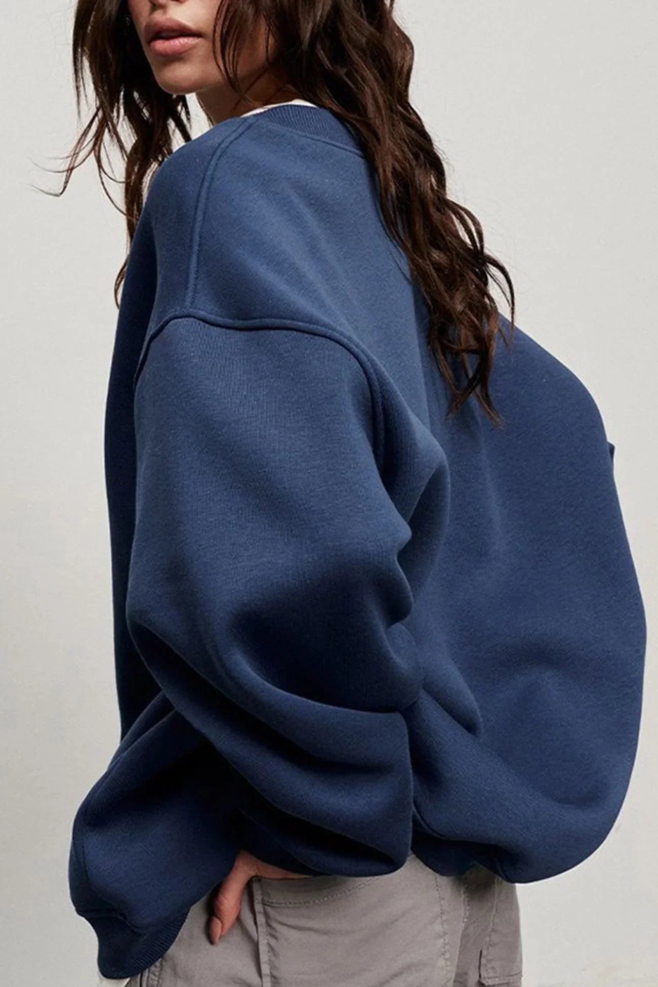 Crew Neck Oversized Sweatshirt