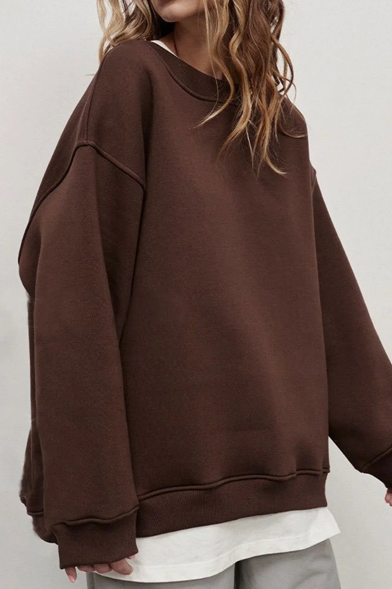 Crew Neck Oversized Sweatshirt