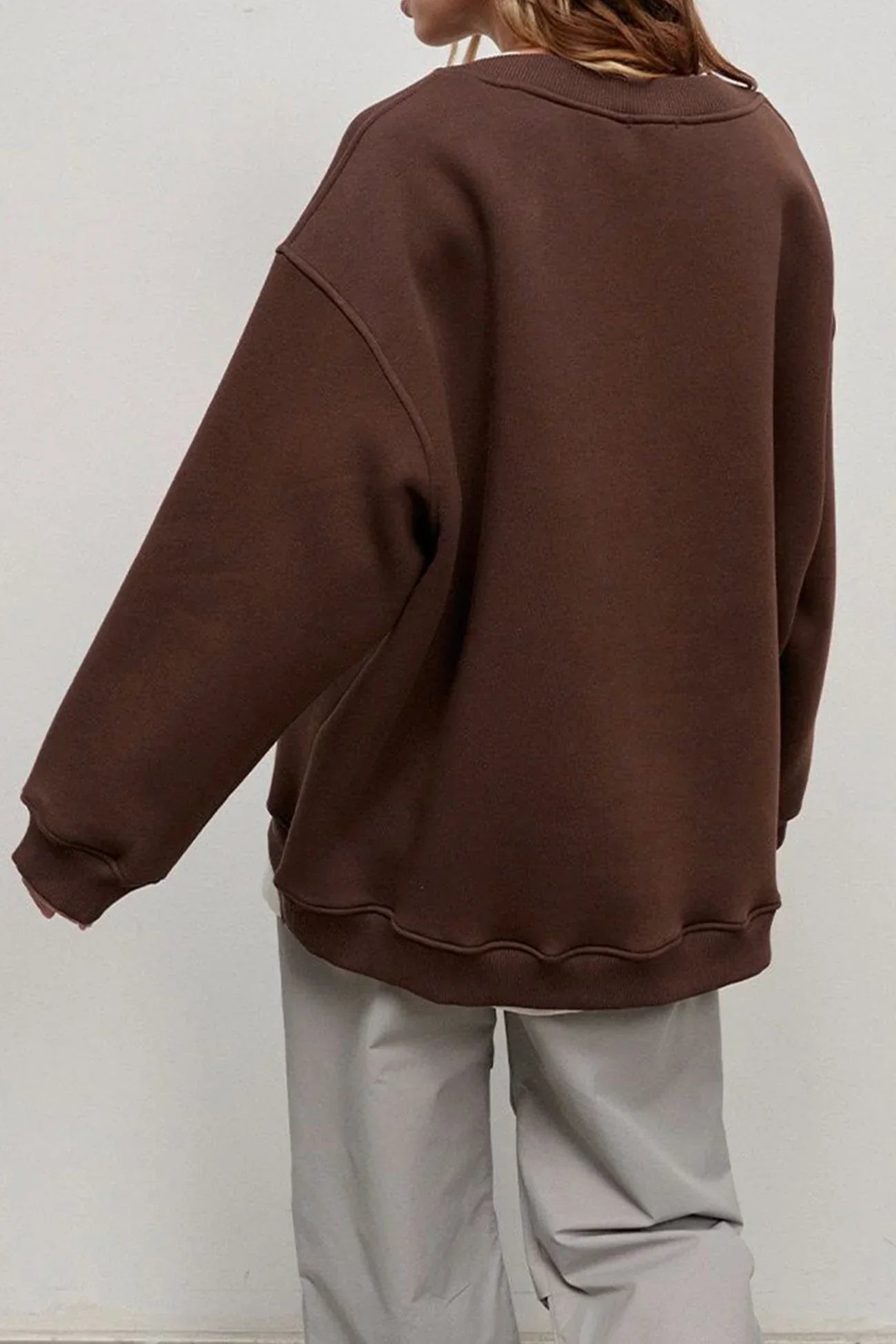 Crew Neck Oversized Sweatshirt