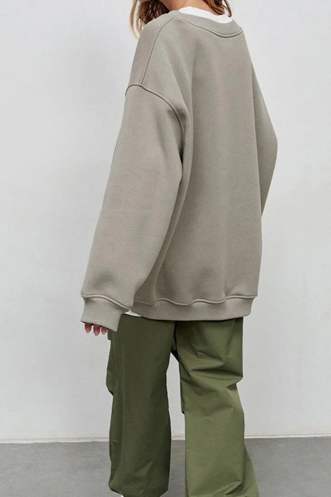 Crew Neck Oversized Sweatshirt