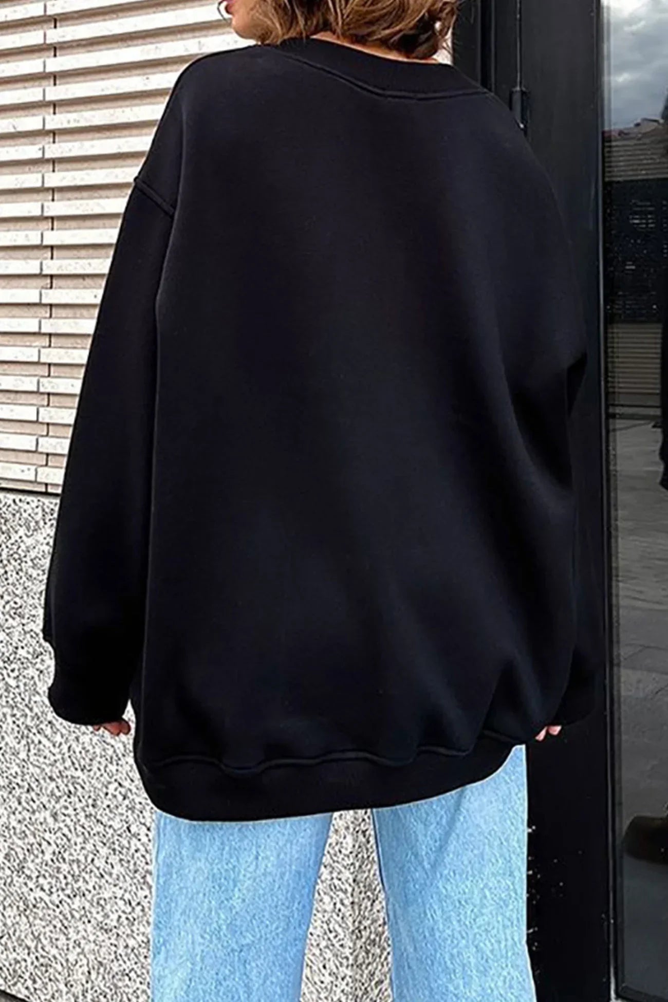 Crew Neck Oversized Sweatshirt