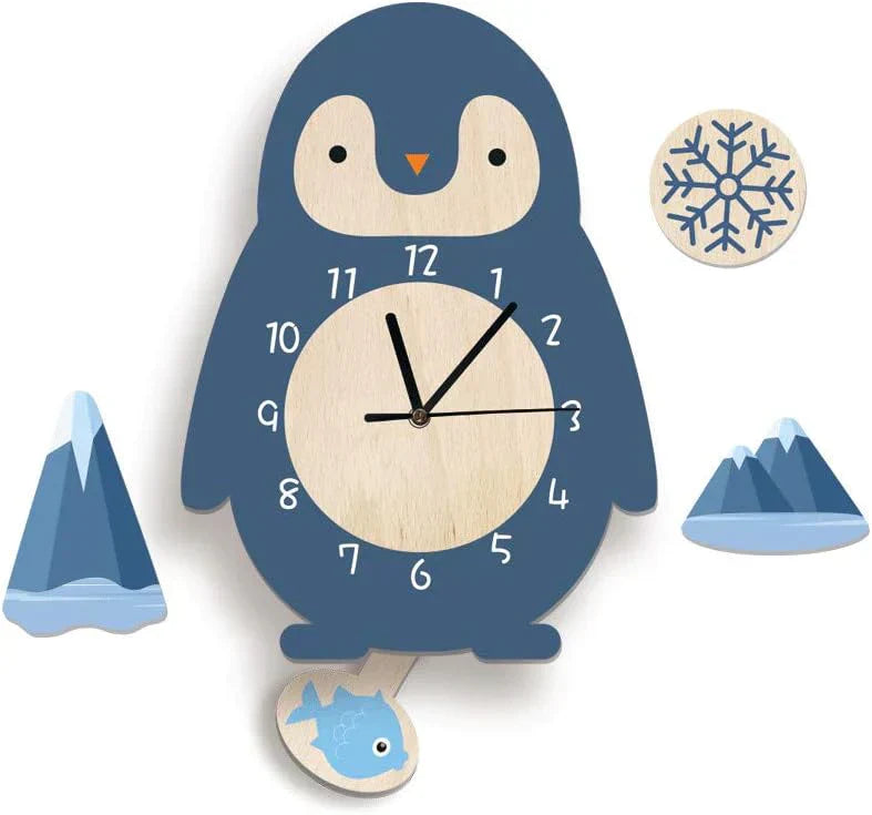 Speelse Wandklok voor Kinderen met Dierenontwerpen – Decoratieve Pendule Klok Ø 30 cm, Educatief en Vrolijk