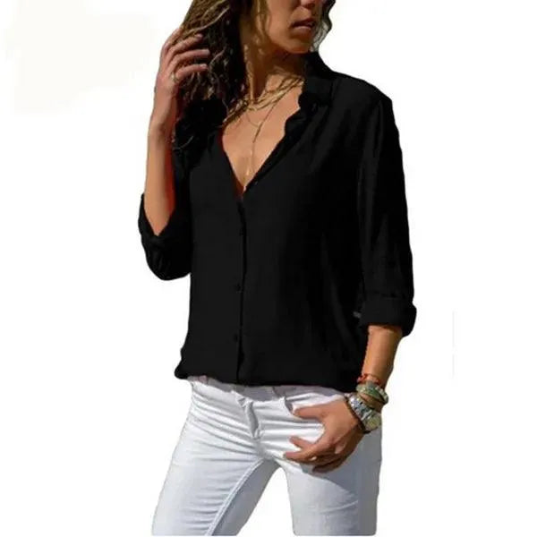 Stijlvolle Dames Blouse met Lange Mouwen - Visconte