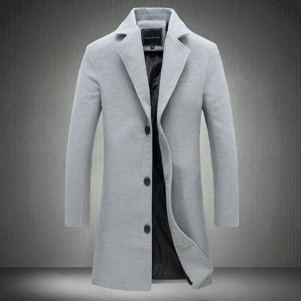 Men's wool coat - Stylish coat - Thick coat