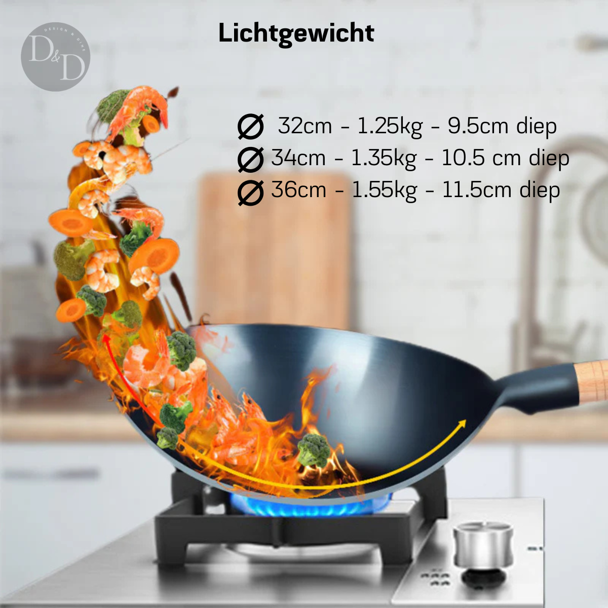 Cuyun iron wok - Non-stick, zonder giftige coating