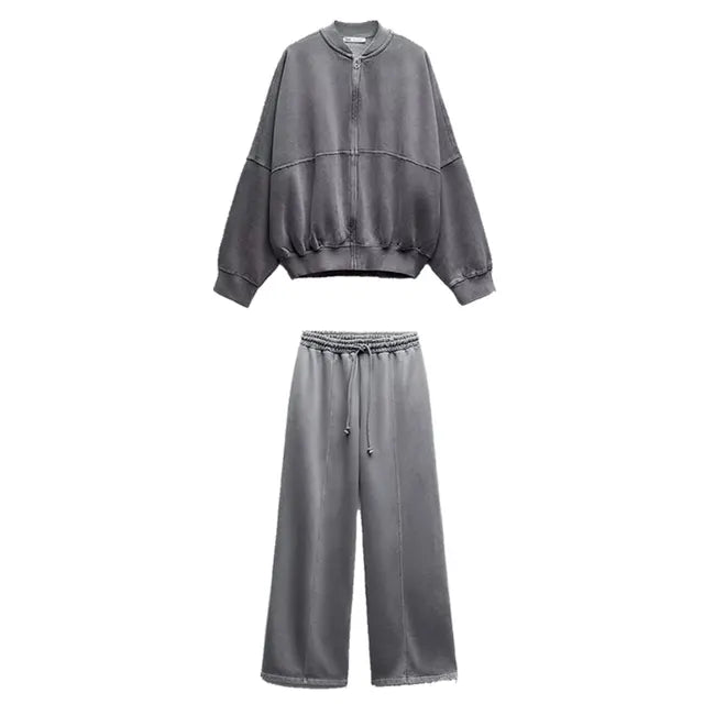 Bomber Tracksuit Dames - Regular Fit - Casual Stijl - Essential Elegance