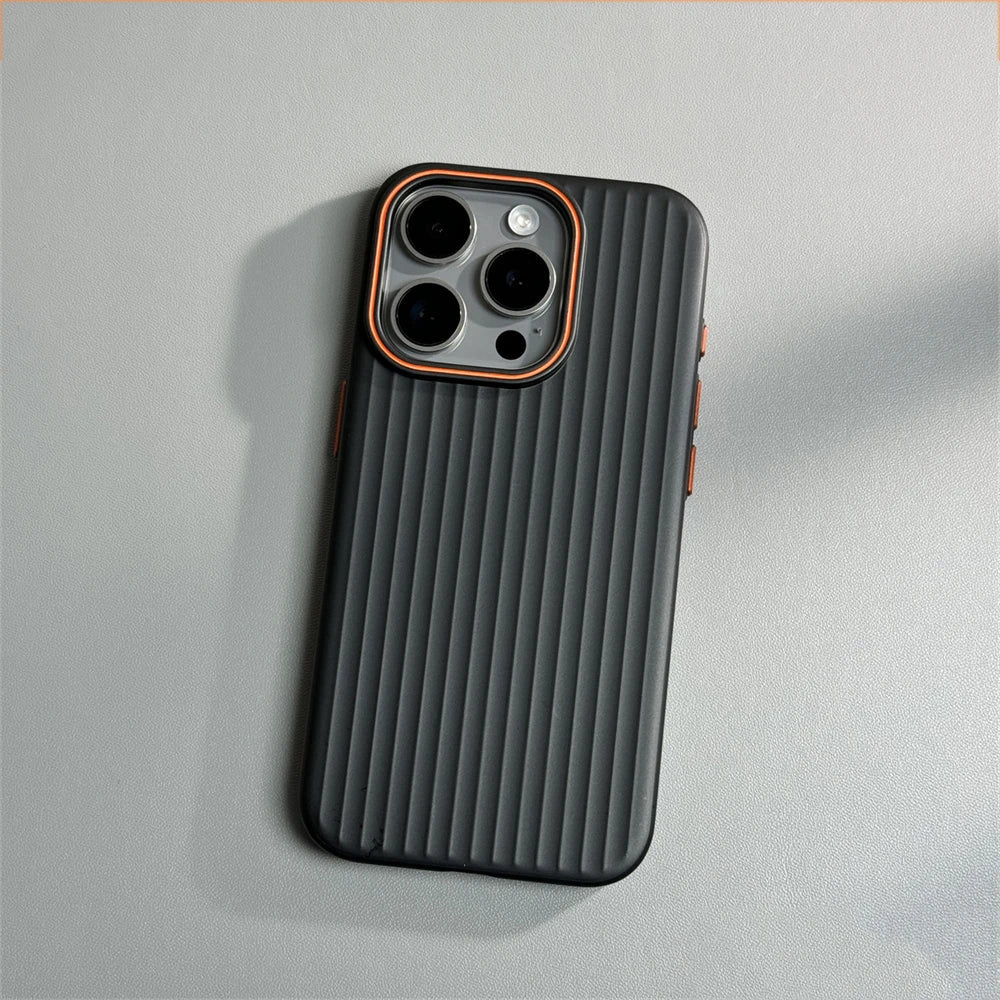 Pro shock | Ultrathin gegolfde mat schokbestendige hoes voor iPhone