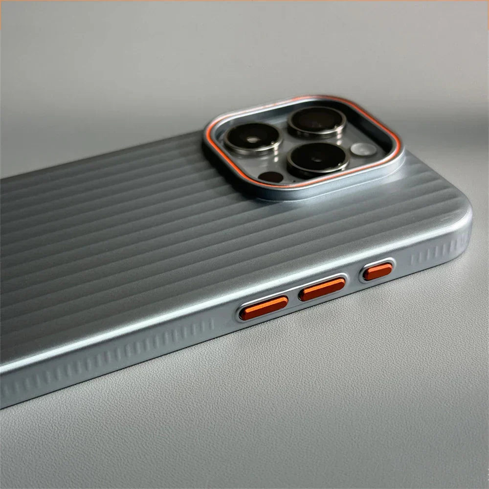Pro shock | Ultrathin gegolfde mat schokbestendige hoes voor iPhone