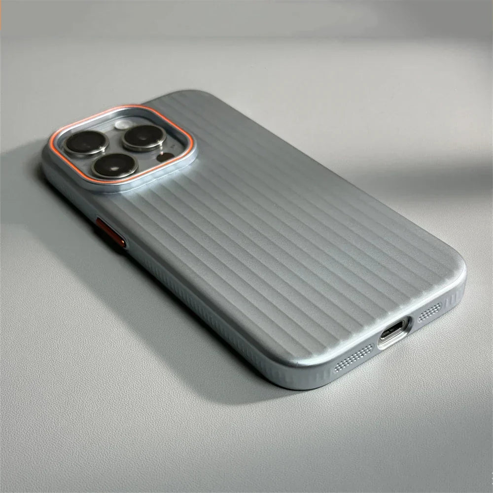 Pro shock | Ultrathin gegolfde mat schokbestendige hoes voor iPhone