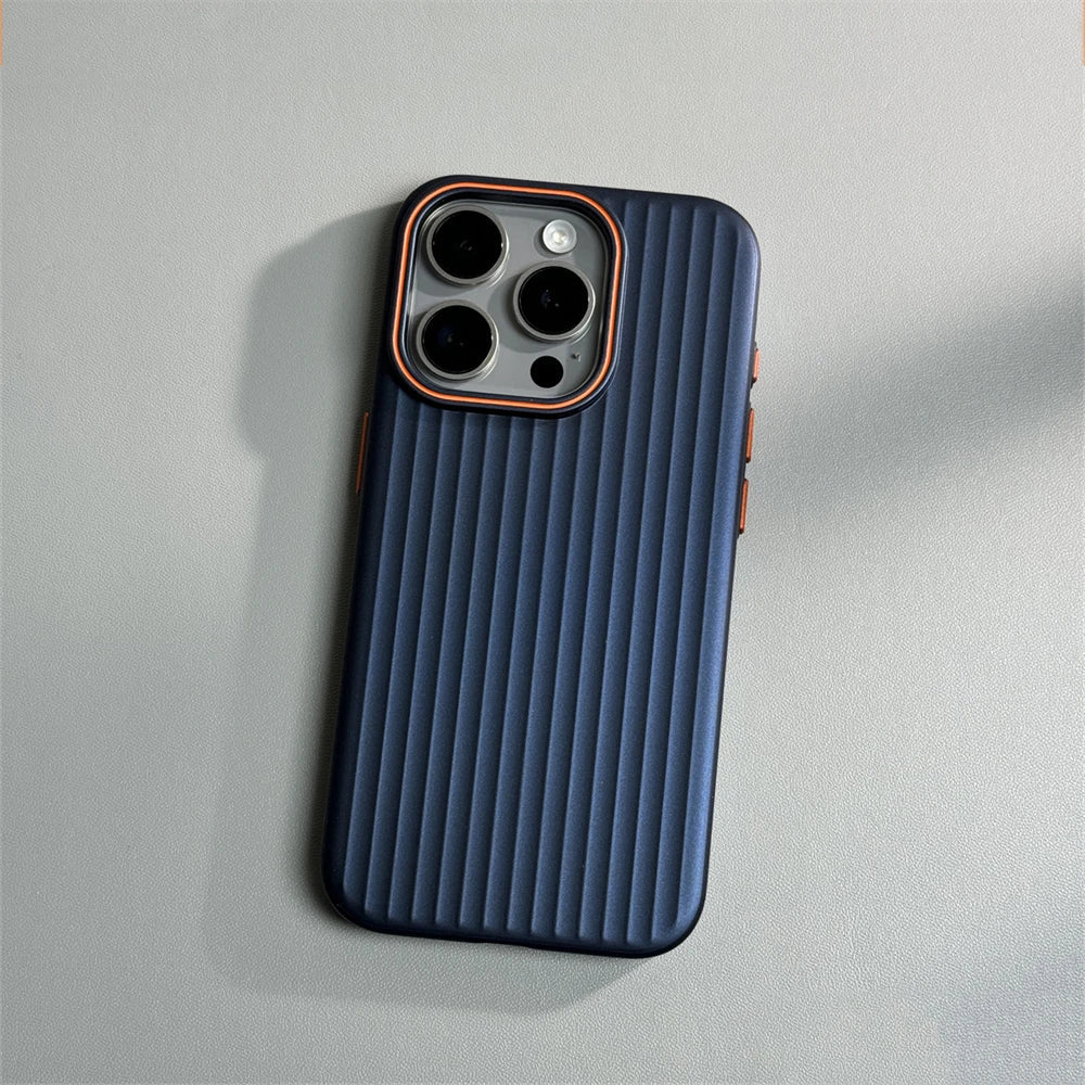 Pro shock | Ultrathin gegolfde mat schokbestendige hoes voor iPhone