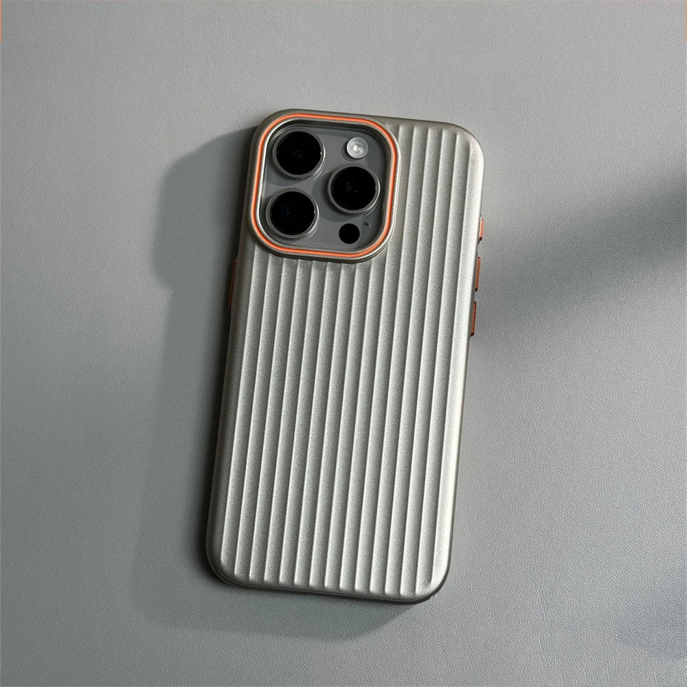 Pro shock | Ultrathin gegolfde mat schokbestendige hoes voor iPhone