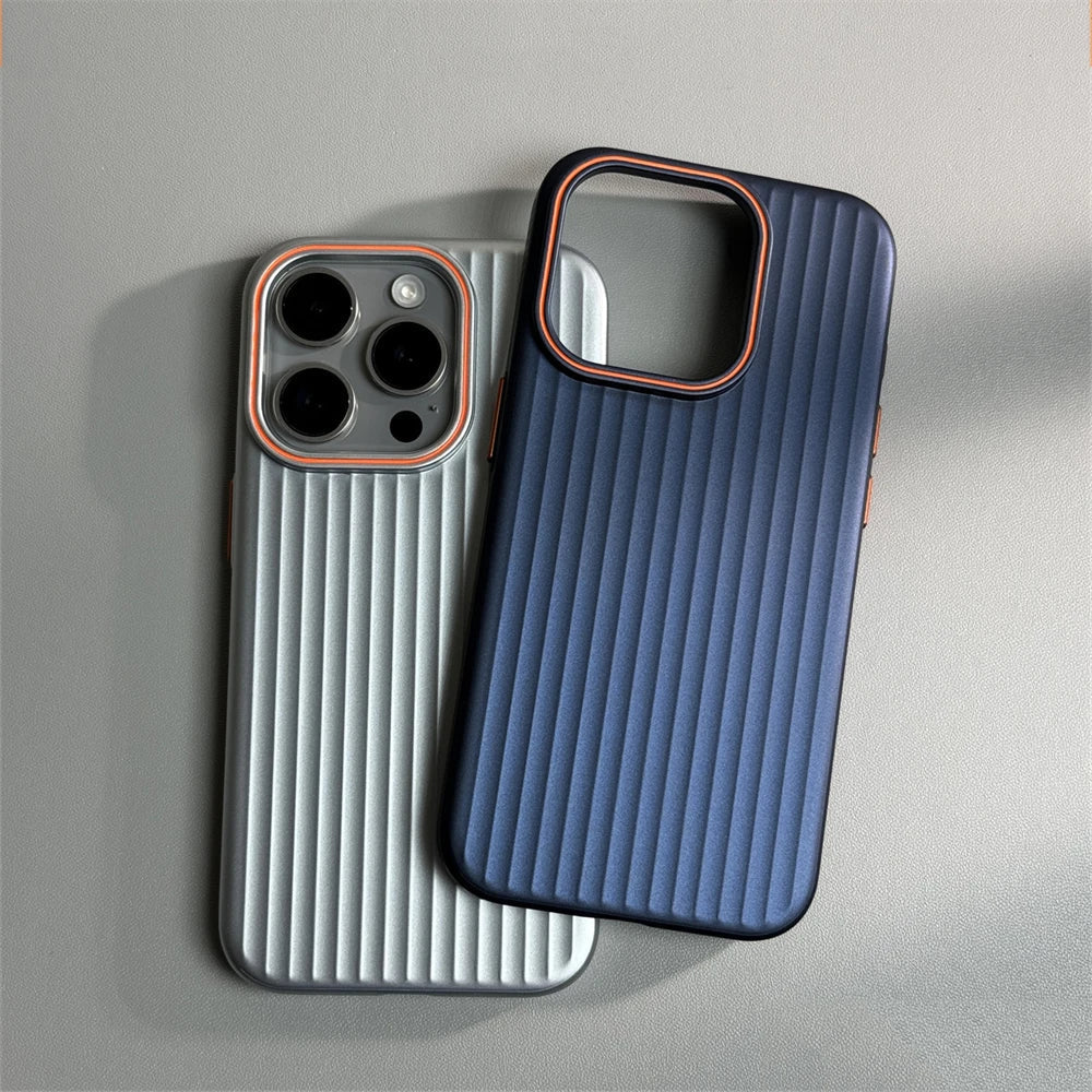 Pro shock | Ultrathin gegolfde mat schokbestendige hoes voor iPhone