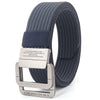 Unisex Canvas Riem met Metalen Dubbele Ring Gesp en Verstelbare Lengte