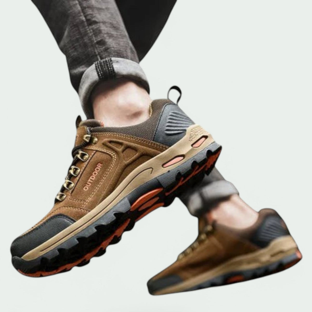 Ridgestep Heren Wandelschoenen Waterdicht - Comfortabele Outdoorschoenen met Ondersteuning en Antislip Zool - Voor Wandelen, Werk en Sport
