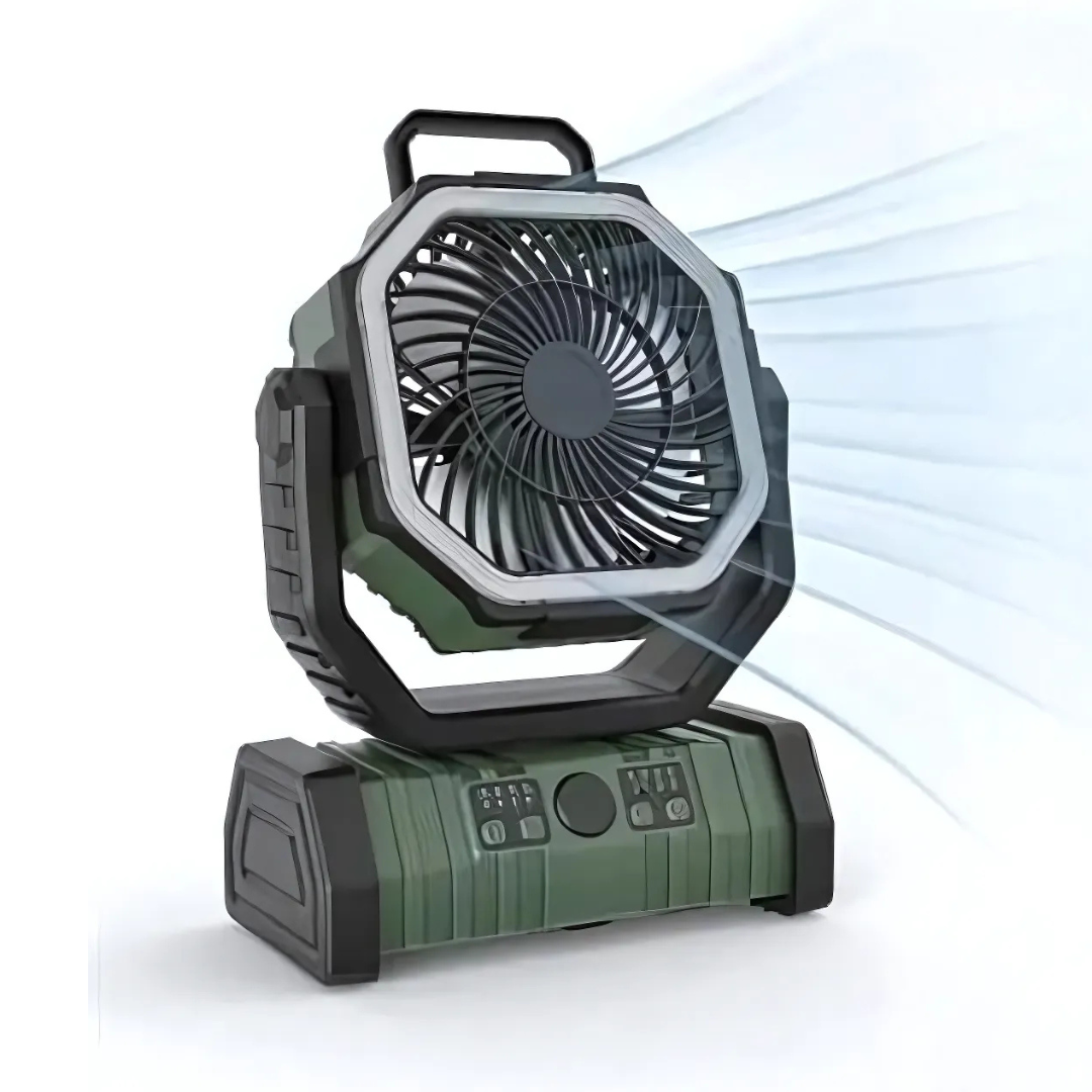 Camping Ventilator - 3-in-1 - LED - Draadloos