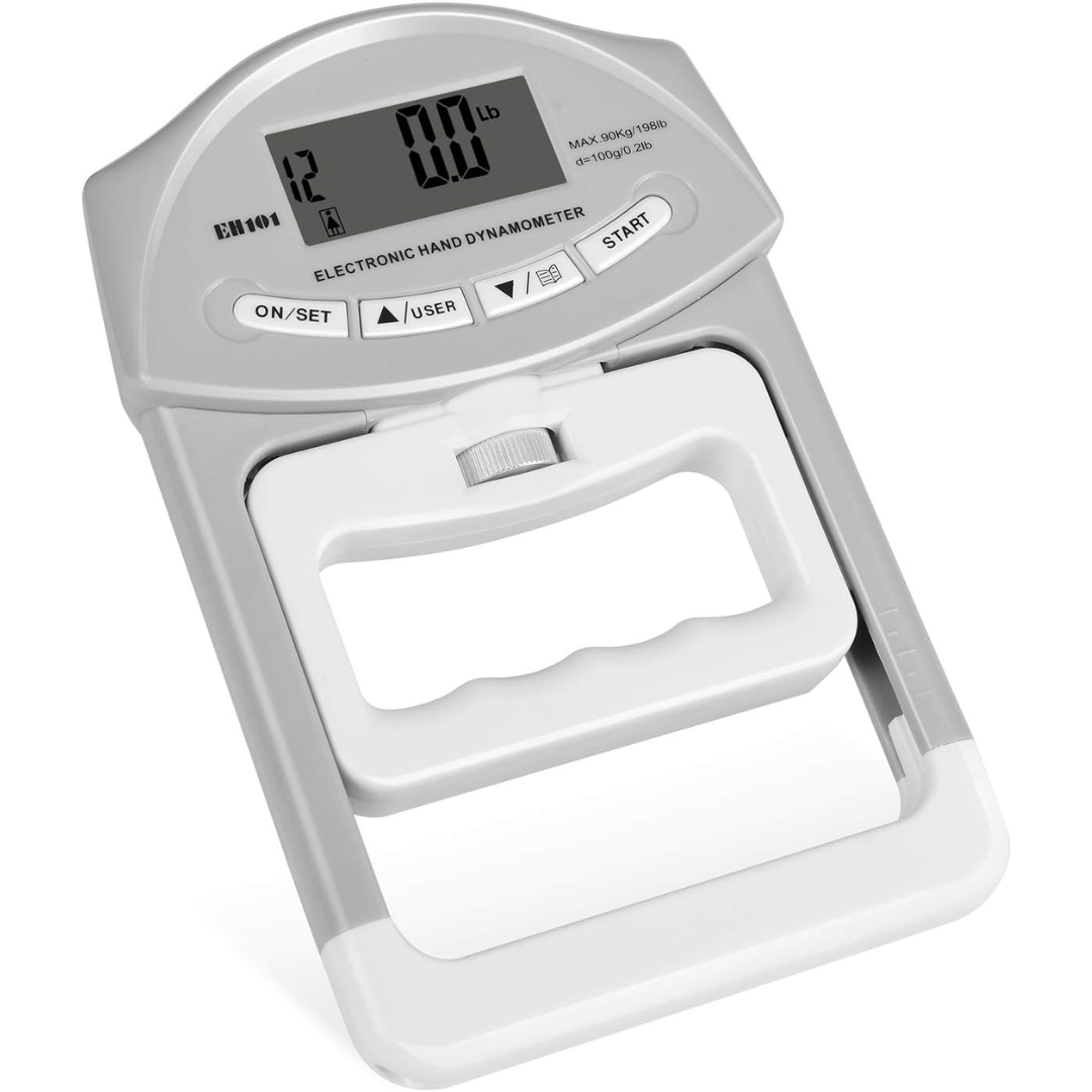 Gripmaster Digital Hand Dynamometer – Precise Grip Strength Meter up to 90kg – Compact, Portable Grip Tester for Fitness, Therapy & Rehabilitation
