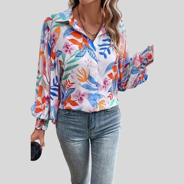 Vrolijke Dames Blouse met Print - Visconte