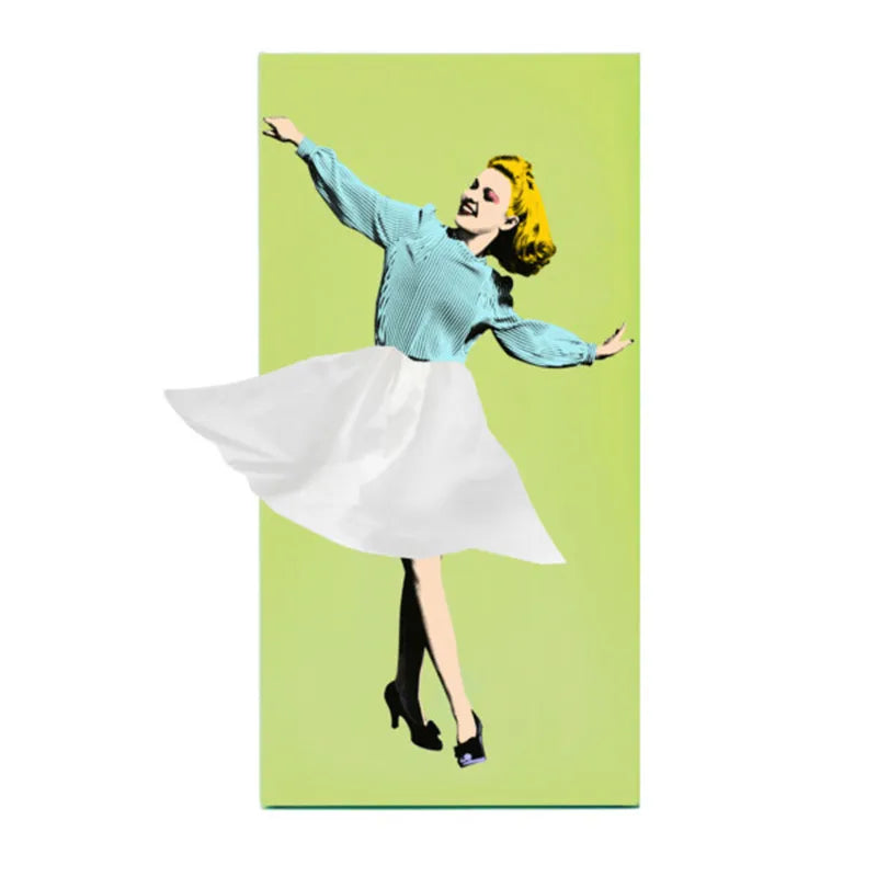 Pinova Tissuehouder | Woondecoratie | Speelse tissuebox in retro Pin-Up stijl
