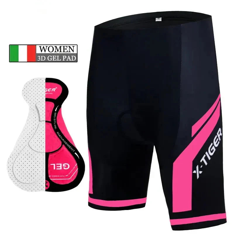 Dames Fietsbroek – 3D Gel Zeem en Ademende Sportpasvorm