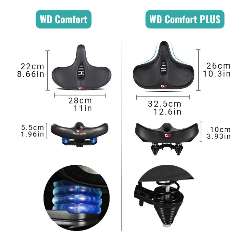 RideEase | Comfortabele Fietszadel | Ergonomisch Fietszadel | Extra Breed en Ademend