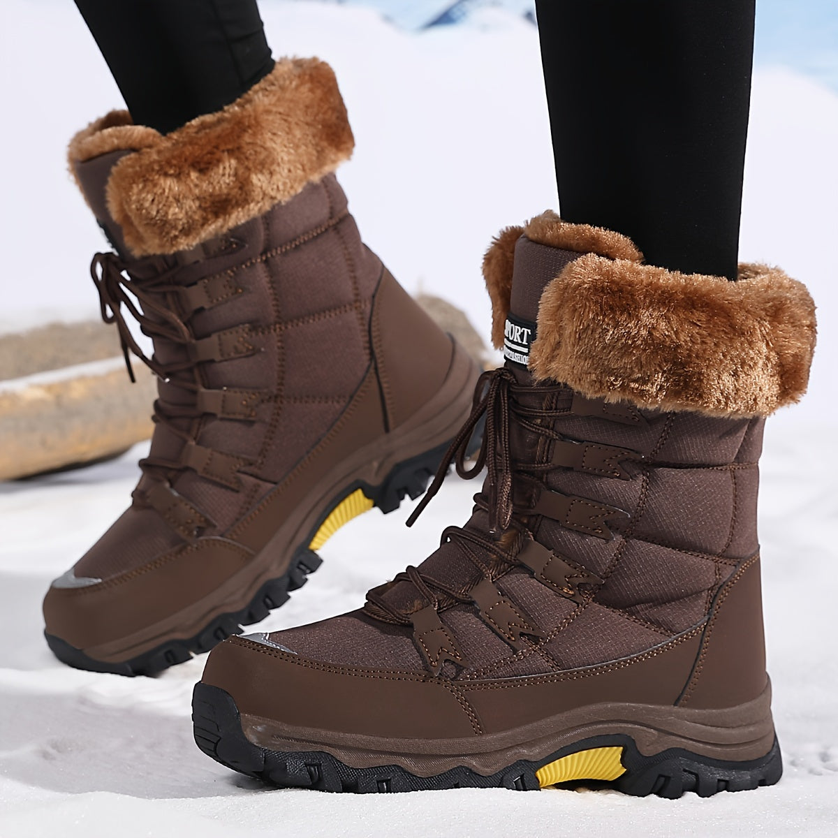 Winterlaarzen Dames met Zachte Voering en Antislip Zool – Comfortabele en Trendy Winterlaarzen voor Koude Dagen