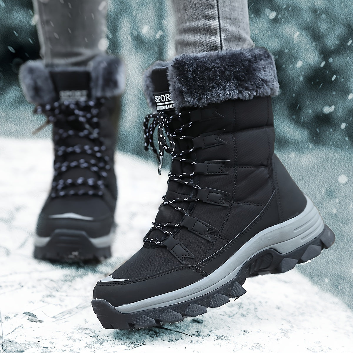 Winterlaarzen Dames met Zachte Voering en Antislip Zool – Comfortabele en Trendy Winterlaarzen voor Koude Dagen