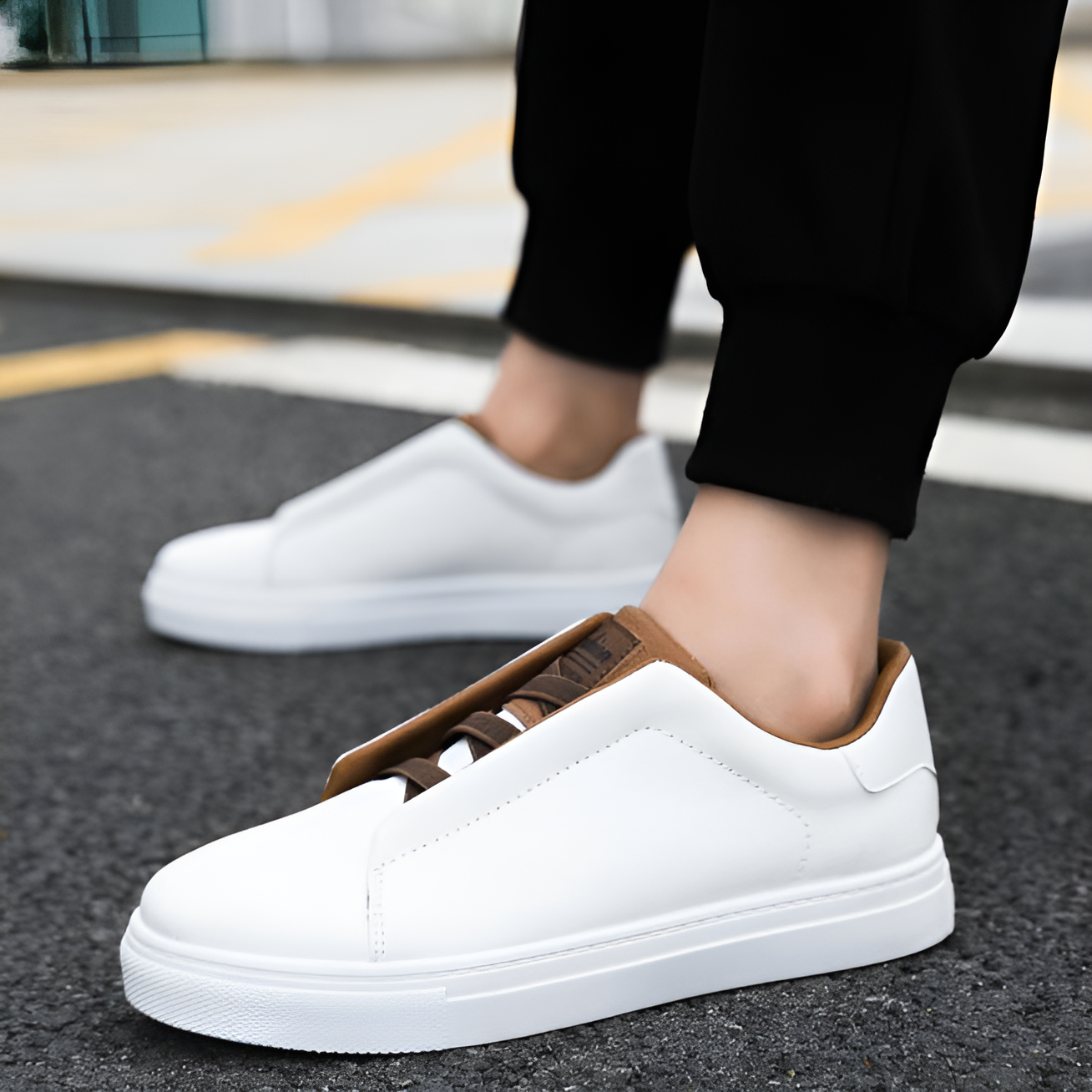 Stijlvolle Luxe Leren Sneakers