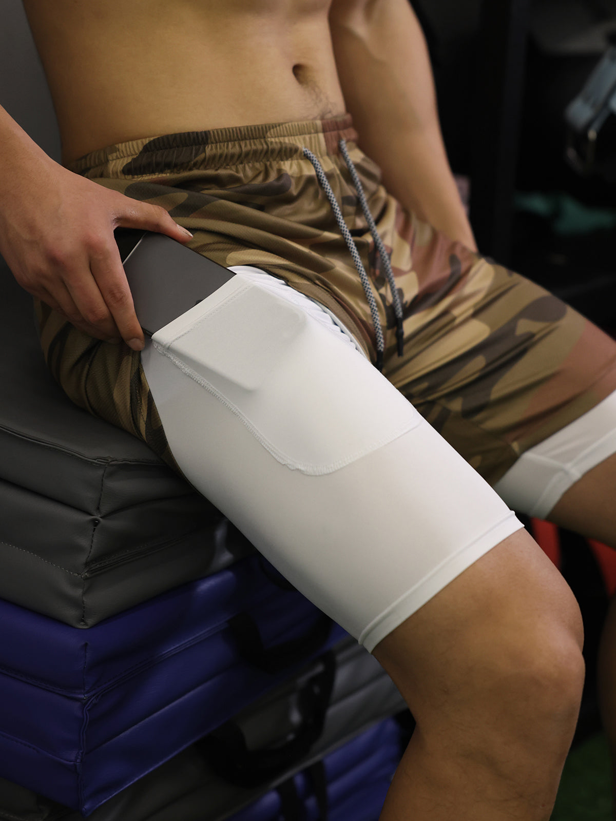 SportFit - 2 in 1 Mesh Korte Broek met Voering