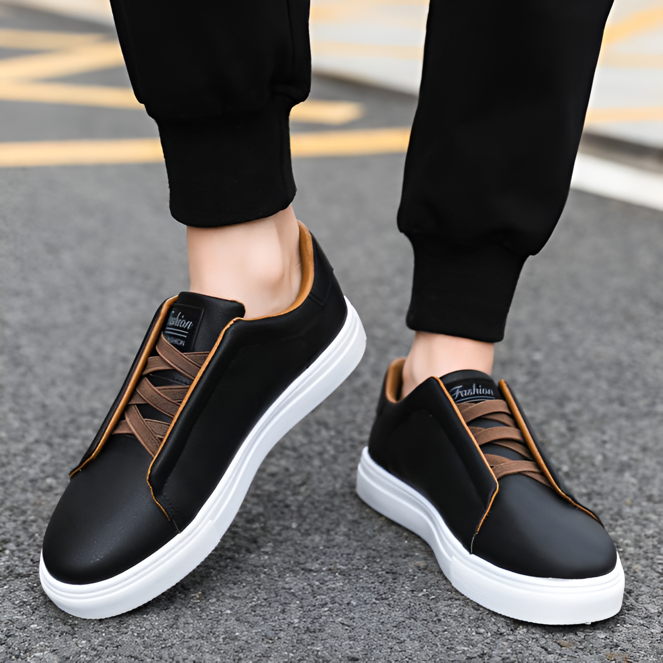 Stijlvolle Luxe Leren Sneakers