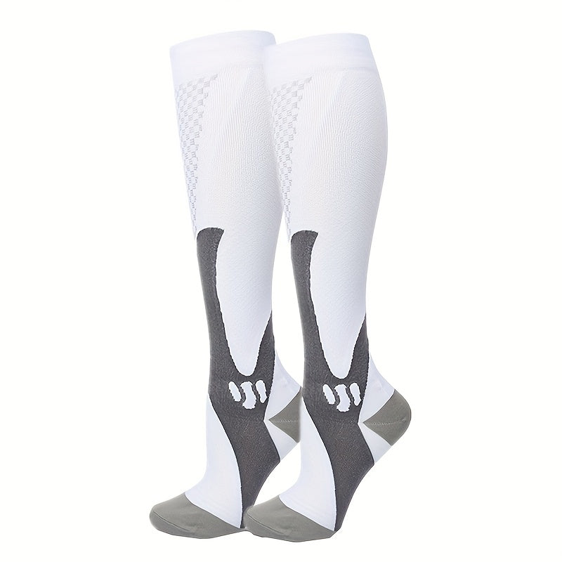 Visconte | Compressiekousen | Ademend stretch materiaal, sport compressie sokken, ondersteuning voor kuiten en dagelijks gebruik