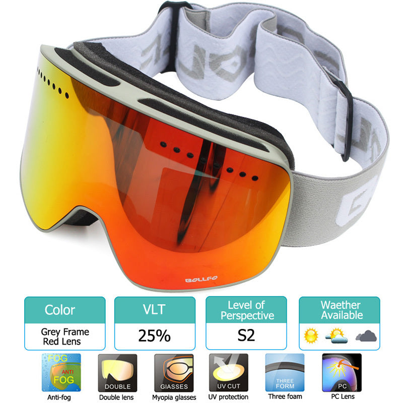 Ski & Snowboard Bril 25’ - Magneetlens en Beschermend tegen Wind - AlpineGlide - TP - Essential