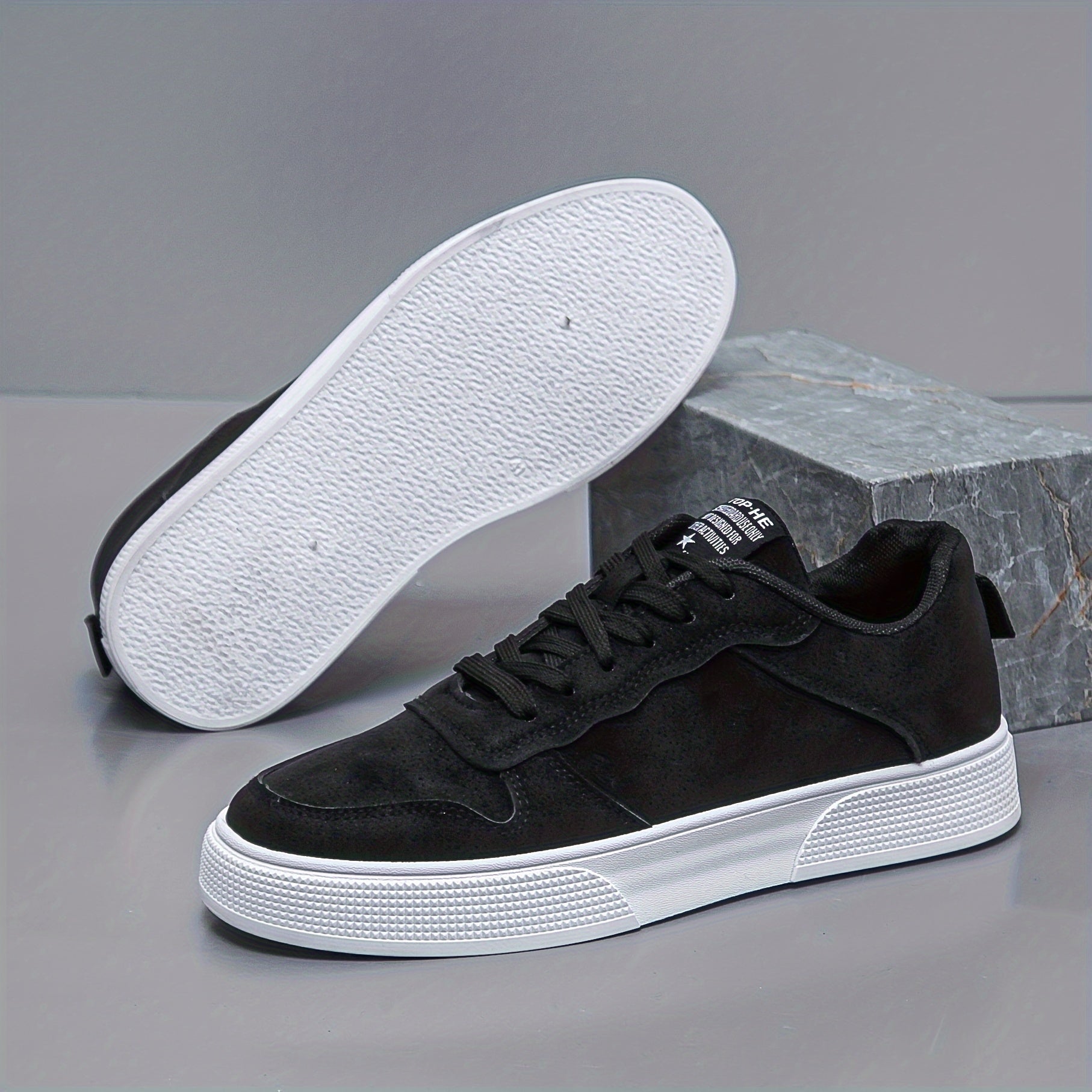 Low Top Suède Streetwear Sneakers 134 | Casual Lage Sneakers - Non-slip Vetersluiting voor Outdoor Activiteiten - Essential