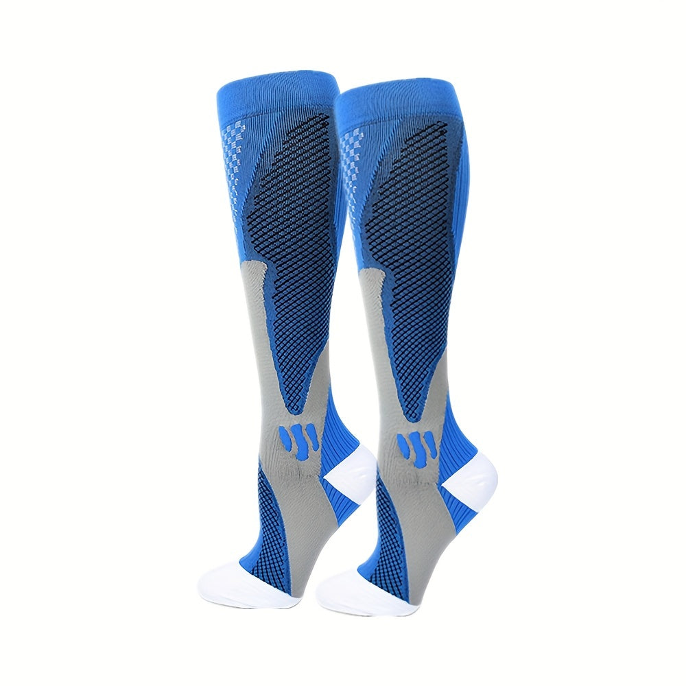 Visconte | Compressiekousen | Ademend stretch materiaal, sport compressie sokken, ondersteuning voor kuiten en dagelijks gebruik