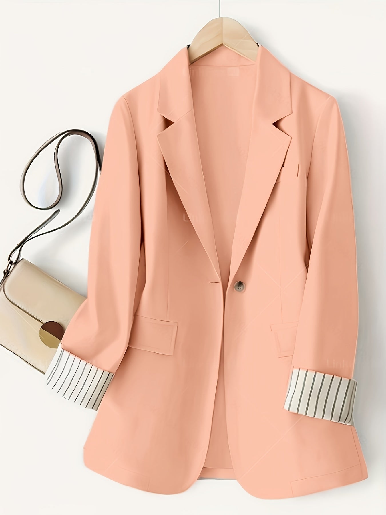 Visconte | Dames Jas | Polyester, gestreept patchwork design, knopen en manchetten, all-season jacket