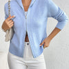 Cardigan met Mock Neck Dames | Regular fit | Lange mouwen - Warm en gezellig - Perfect voor Herfst/Winter