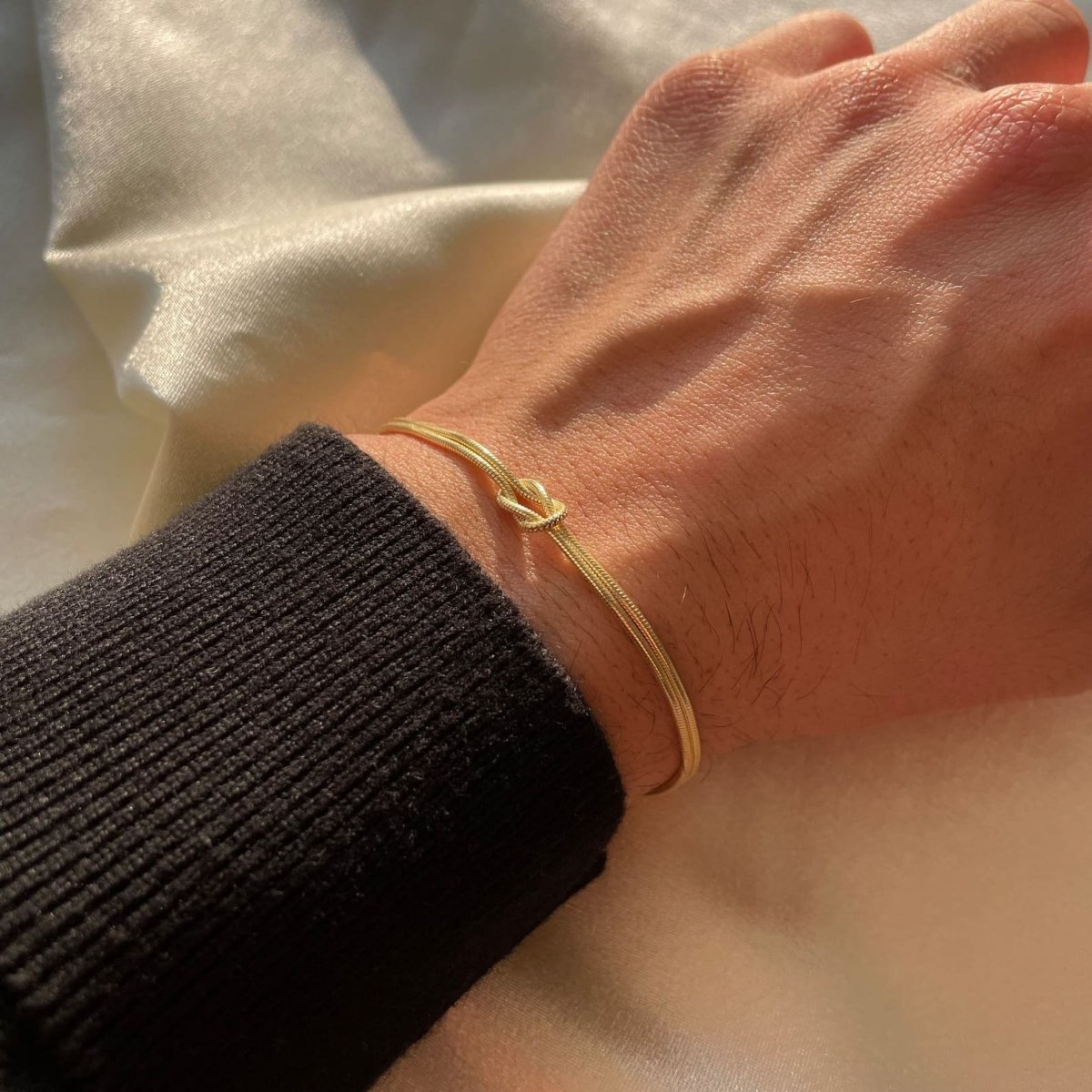 Visconte | Minimalistische armband liefdesknoop