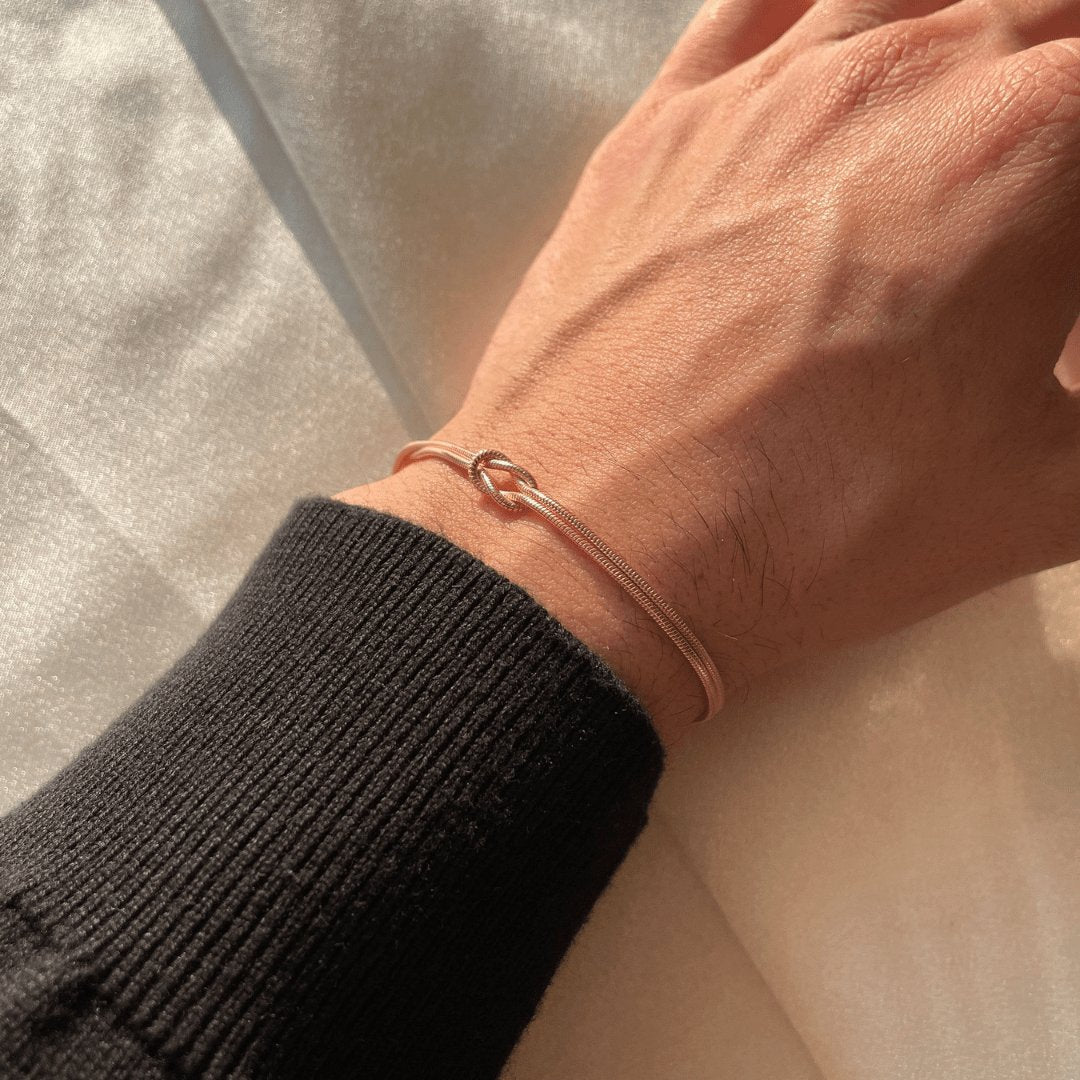 Visconte | Minimalistische armband liefdesknoop