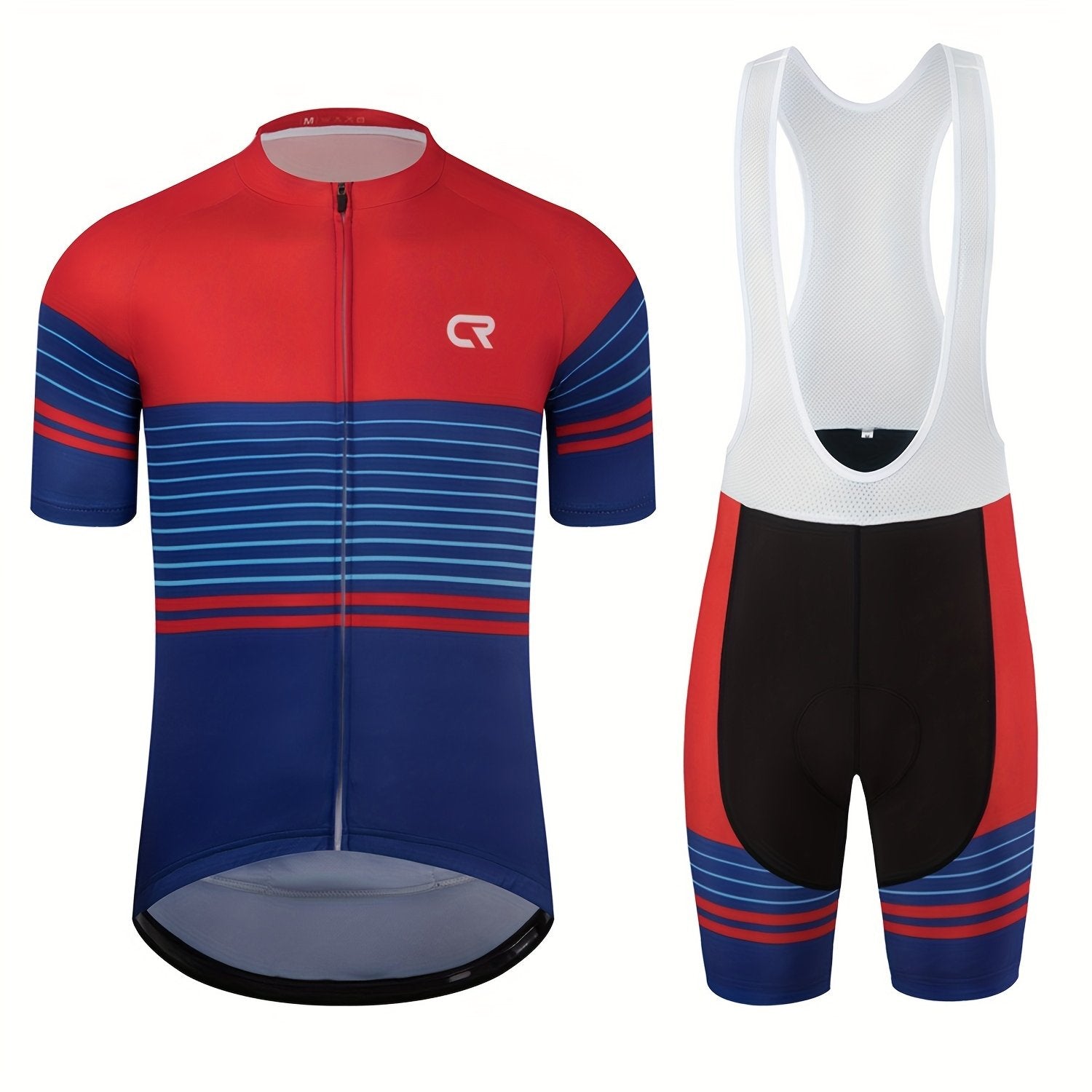 Gestreept performance wielershirt | Wielerkleding | Competitief Fietsjersey