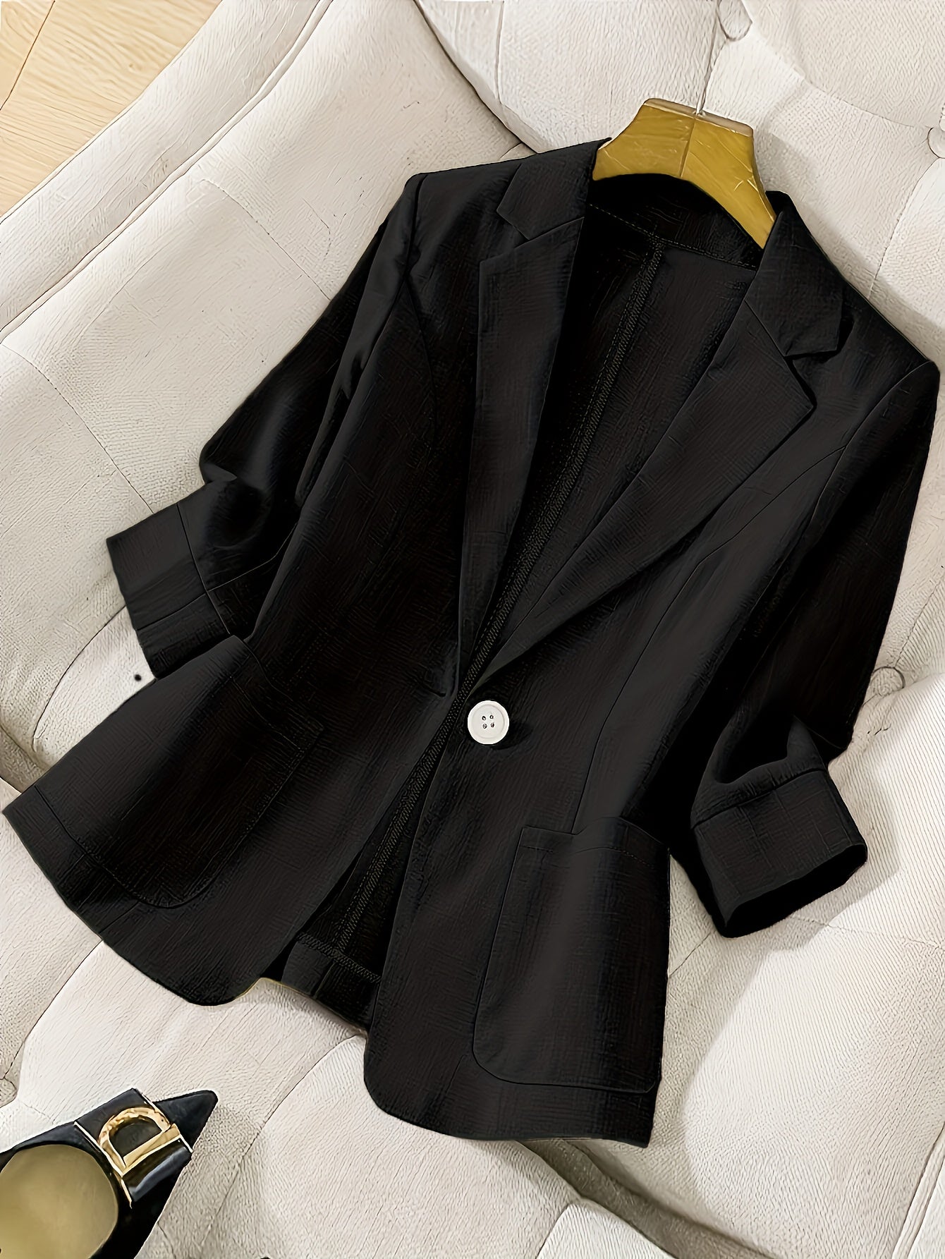Visconte | Dames Blazer | Lichtgewicht stof, single-breasted, 3/4 mouw, elegante casual jas voor dagelijks gebruik
