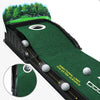 HUAEN – Golf Accelerator Pro Putting Mat | Puttingmat met Terugslagfunctie | Polyester Mat met Lengtegidsen 213 cm