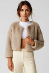 Dames Jas | Premium Cropped | Zachte Textuur | Winter