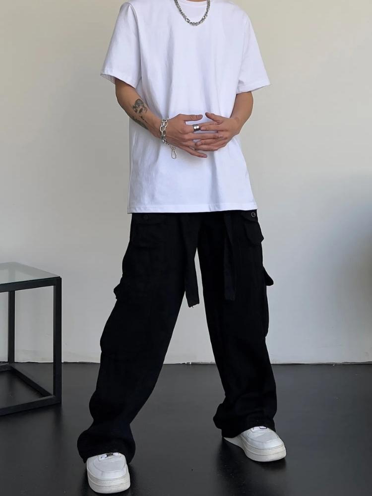 Visconte | Big Pocket Loose Cargo Pants