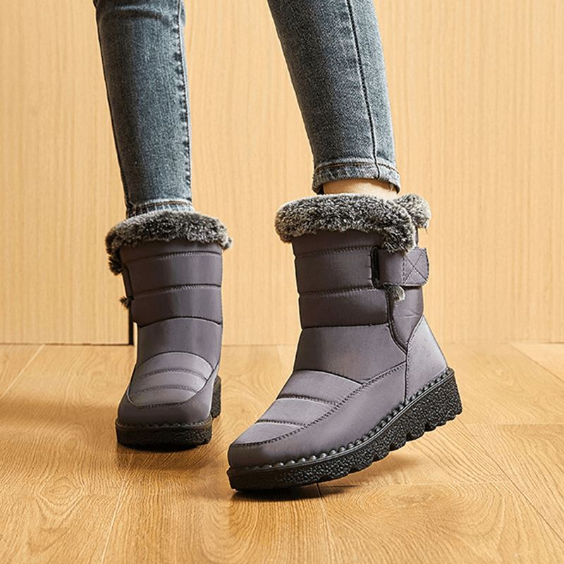 Warme Winterlaarzen met Bontvoering | Stacy - Comfortabel en Trendy - Perfect voor Winterse Weersomstandigheden