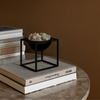 Mova Decoratieve Stalen Kom – Waterdichte Kubusvormige Schaal met Geometrisch Design