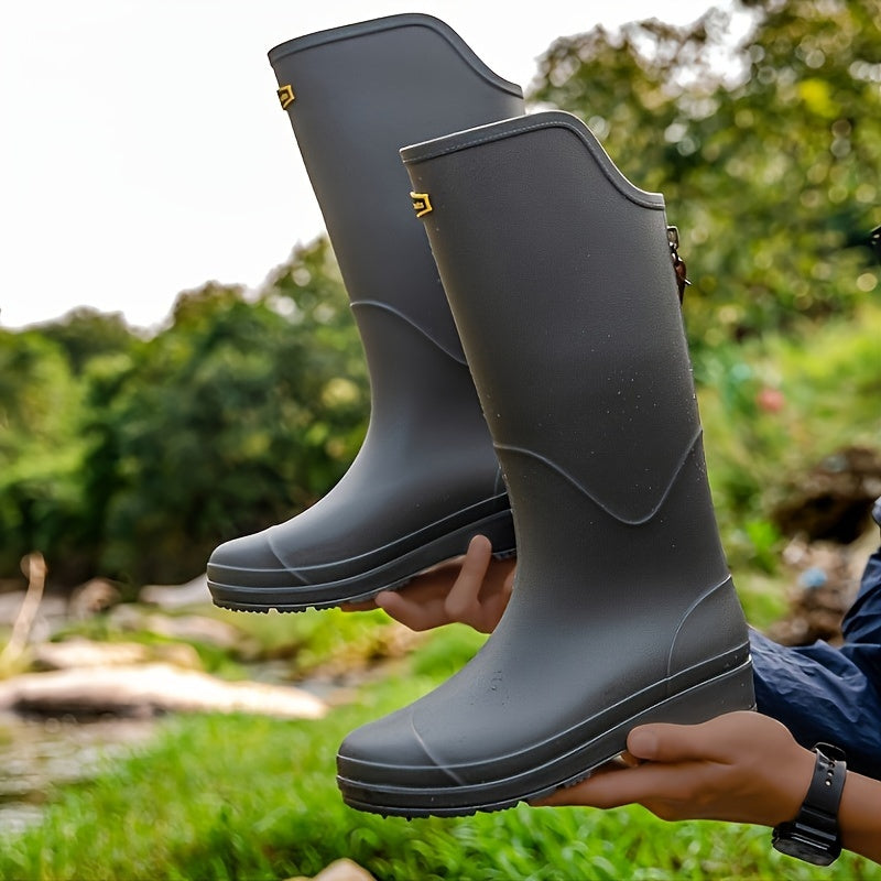 Hoge Regenlaarzen - Waterdicht, Stijlvol, Non-slip, Geschikt voor Outdoor Gebruiken