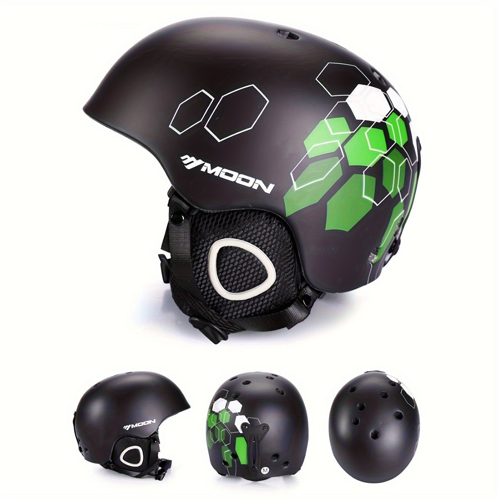 MOON Bloom 24' 25 ' | Skihelm met Skibril, PC+EPS & ABS Hoge Kwaliteit - Geschikt voor Skiën, Snowboarden en Skateboarden - Beschermende Outdoor Ski Gear
