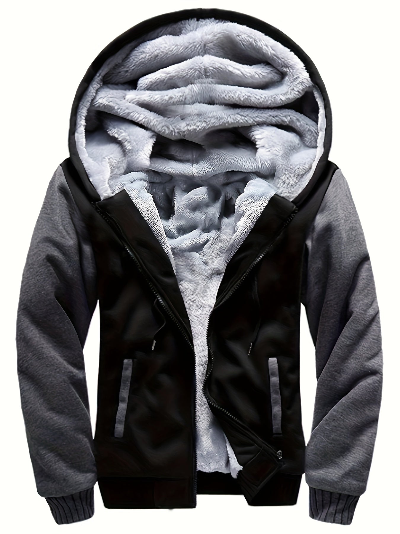 Warme Fleece-jas Met Capuchon Casual - Regular Fit - Alpinor - AP 24 - Essential in Meerdere Kleuren