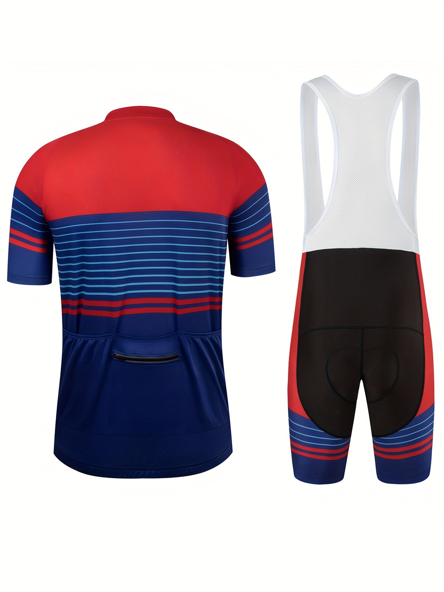 Gestreept performance wielershirt | Wielerkleding | Competitief Fietsjersey