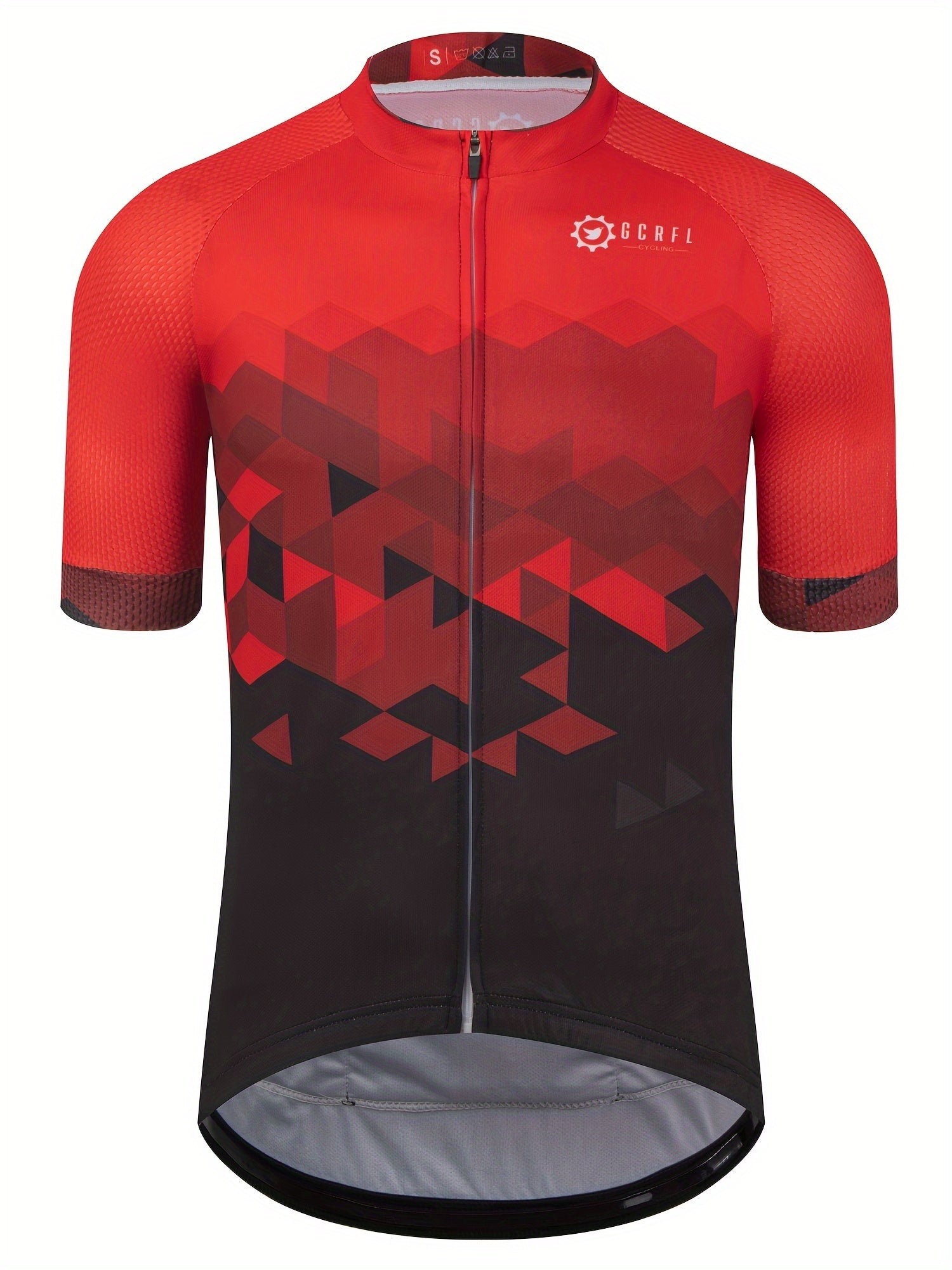 Contrastrijk patroon wielershirt | Wielerkleding | Prestatiegericht Fietsjersey