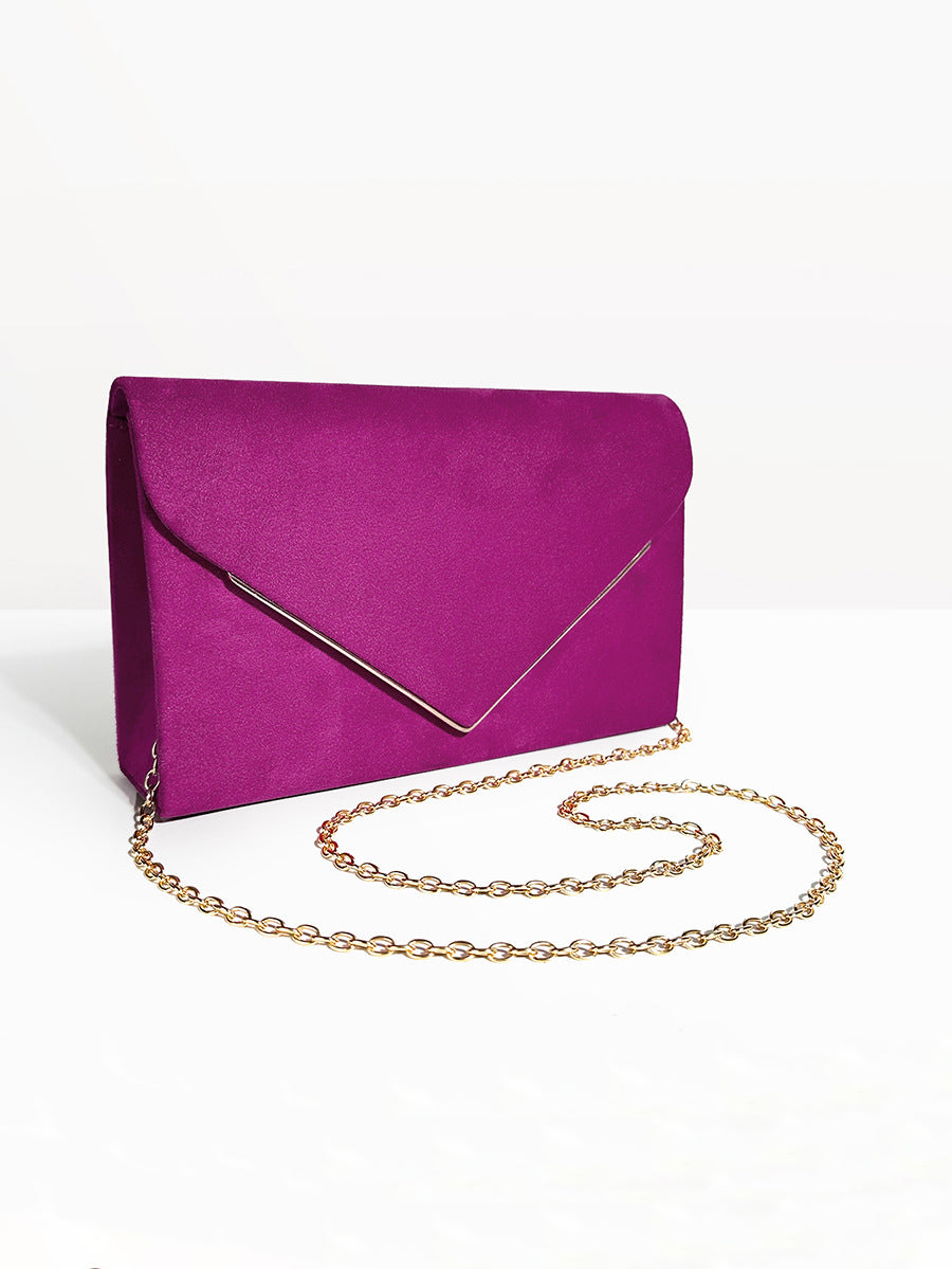 Segreto Suède-stijl Fluwelen Envelop Handtas